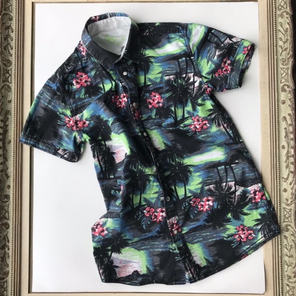 ( 3 for 20) Boys Luau/Hawaii Short Sleeved Shirt  12-13 yrs
